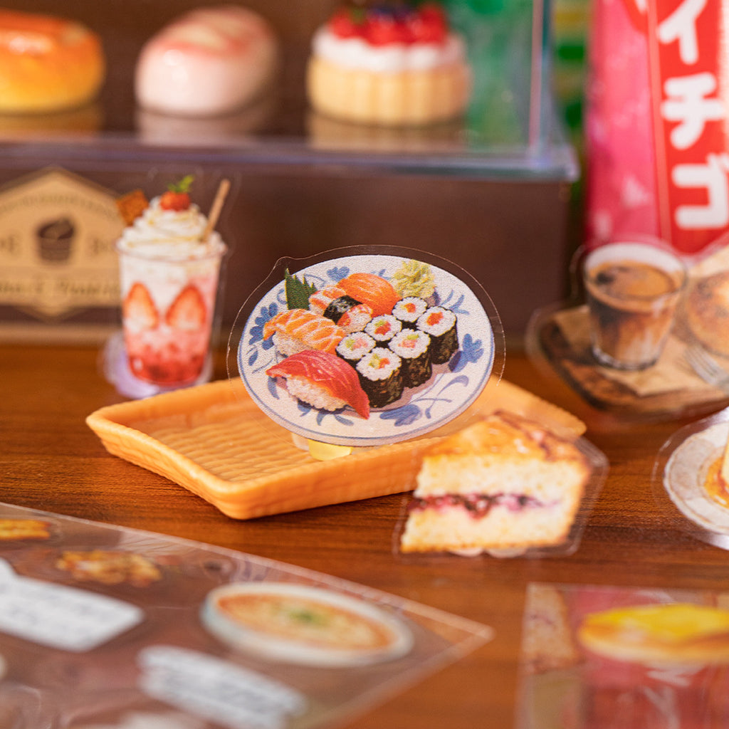 20 Sheets Food Themed PET Stickers Book YKSG