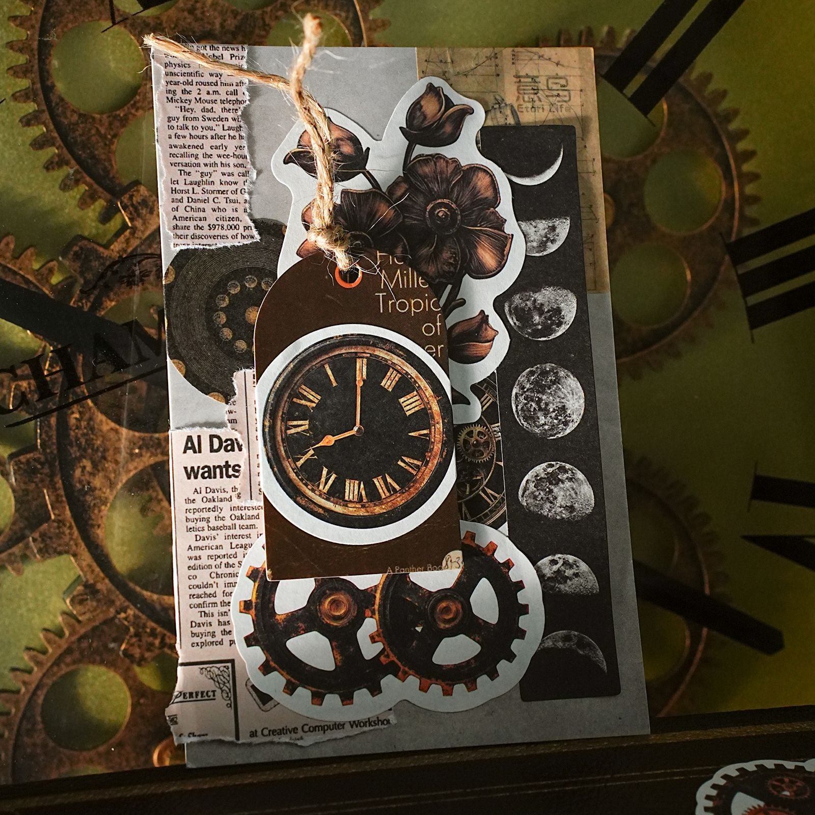 46 Pcs Vintage Punk Themed Stickers PKSD