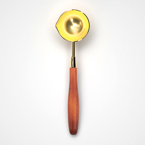 Maple Elegance: Professional Wax Seal Melting Spoon