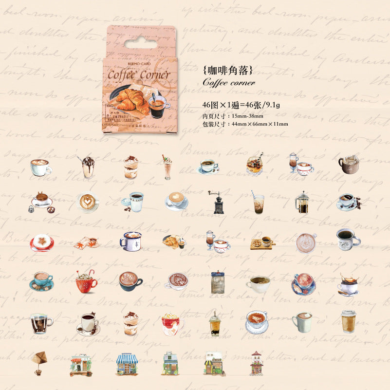 46 Pcs Small Decoration Stickers KFJL