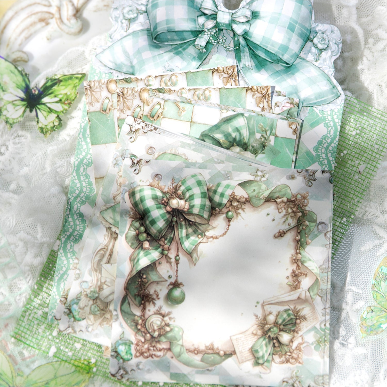 28 Pcs Vintage Notepad Paper WRLJ