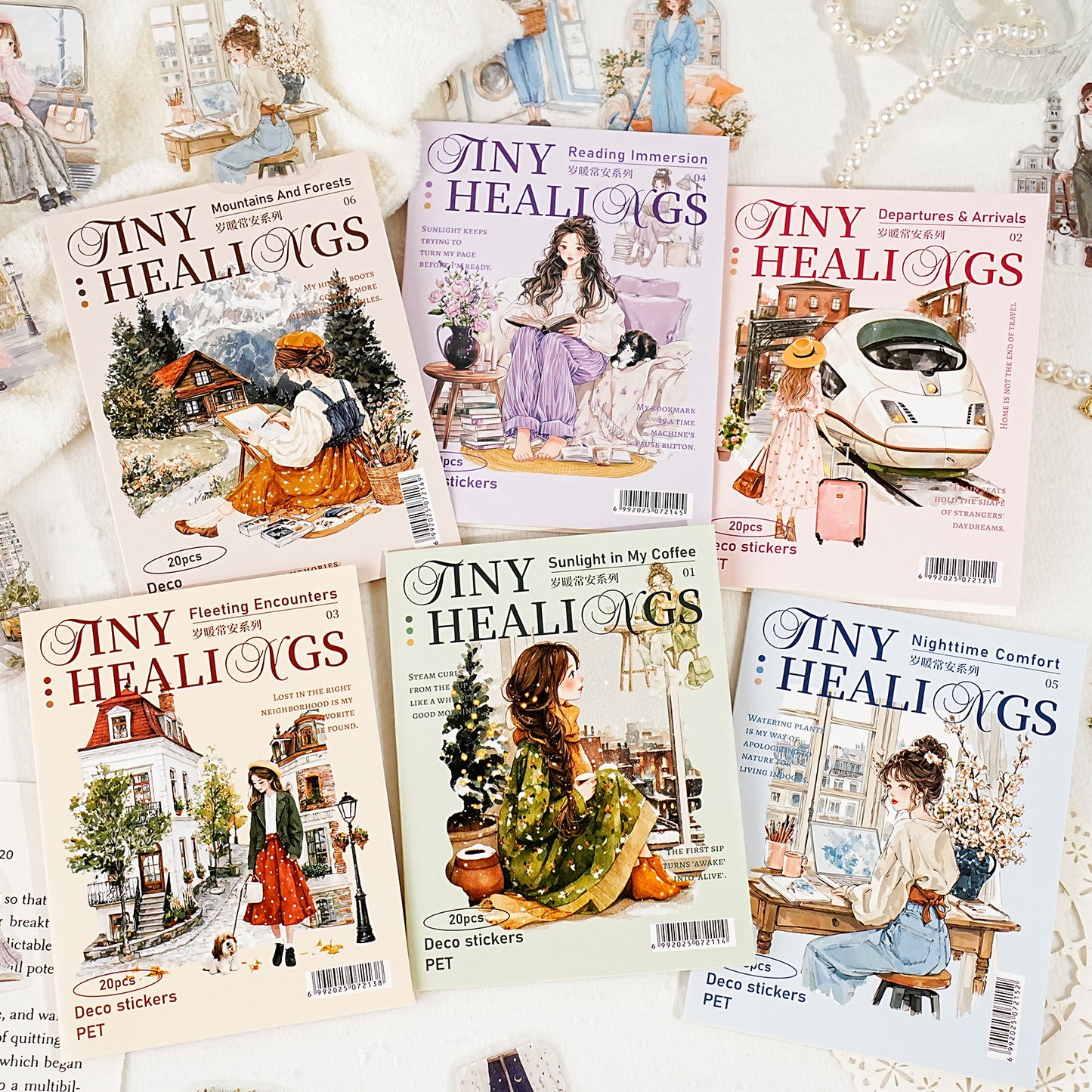 20 Pcs Girl Lifestyle PET Stickers SNCA