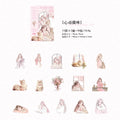 30 Pcs Cat and Girl PET Stickers MYSN