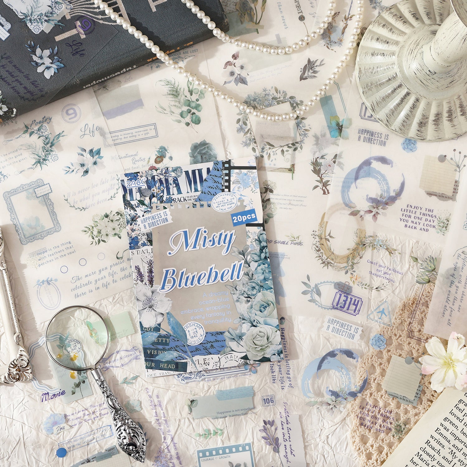 20 Sheets Creative Journal Stickers Book HJYS