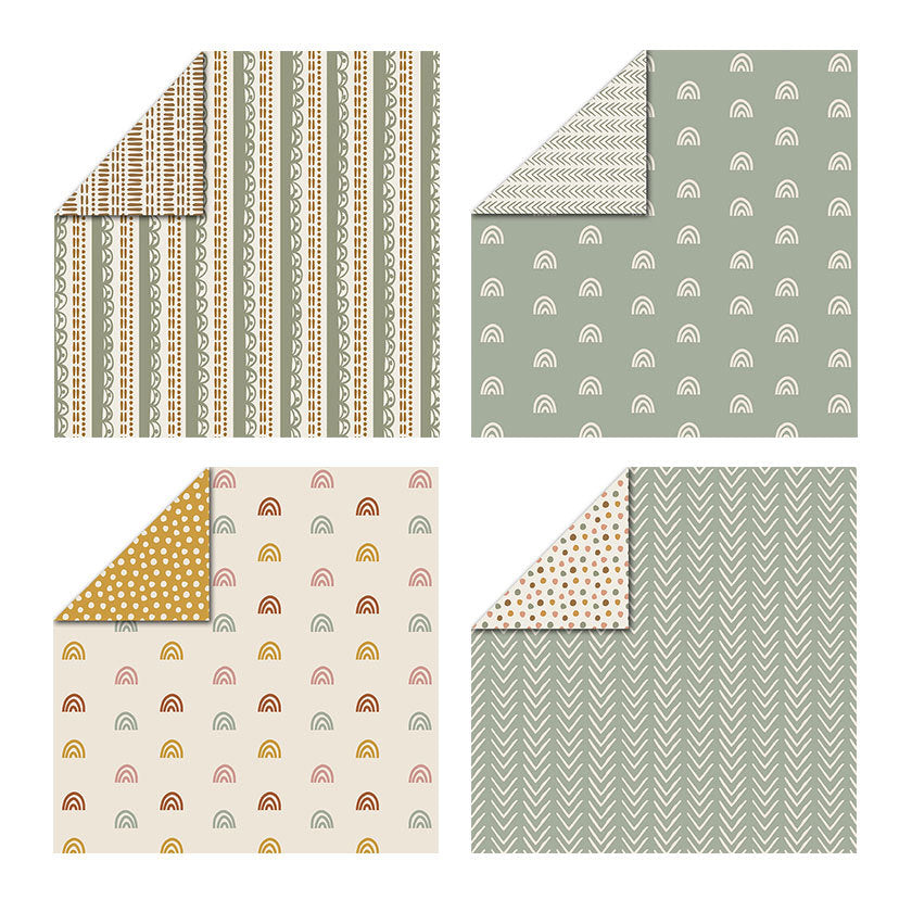 12 inch Scrapbook Paper Pad JYY064