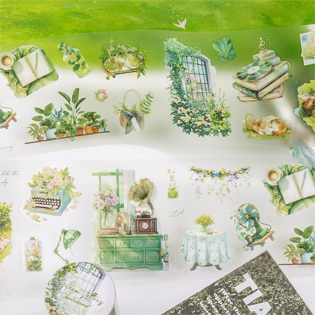 1 Roll Lifestyle PET Stickers Tape JMSH