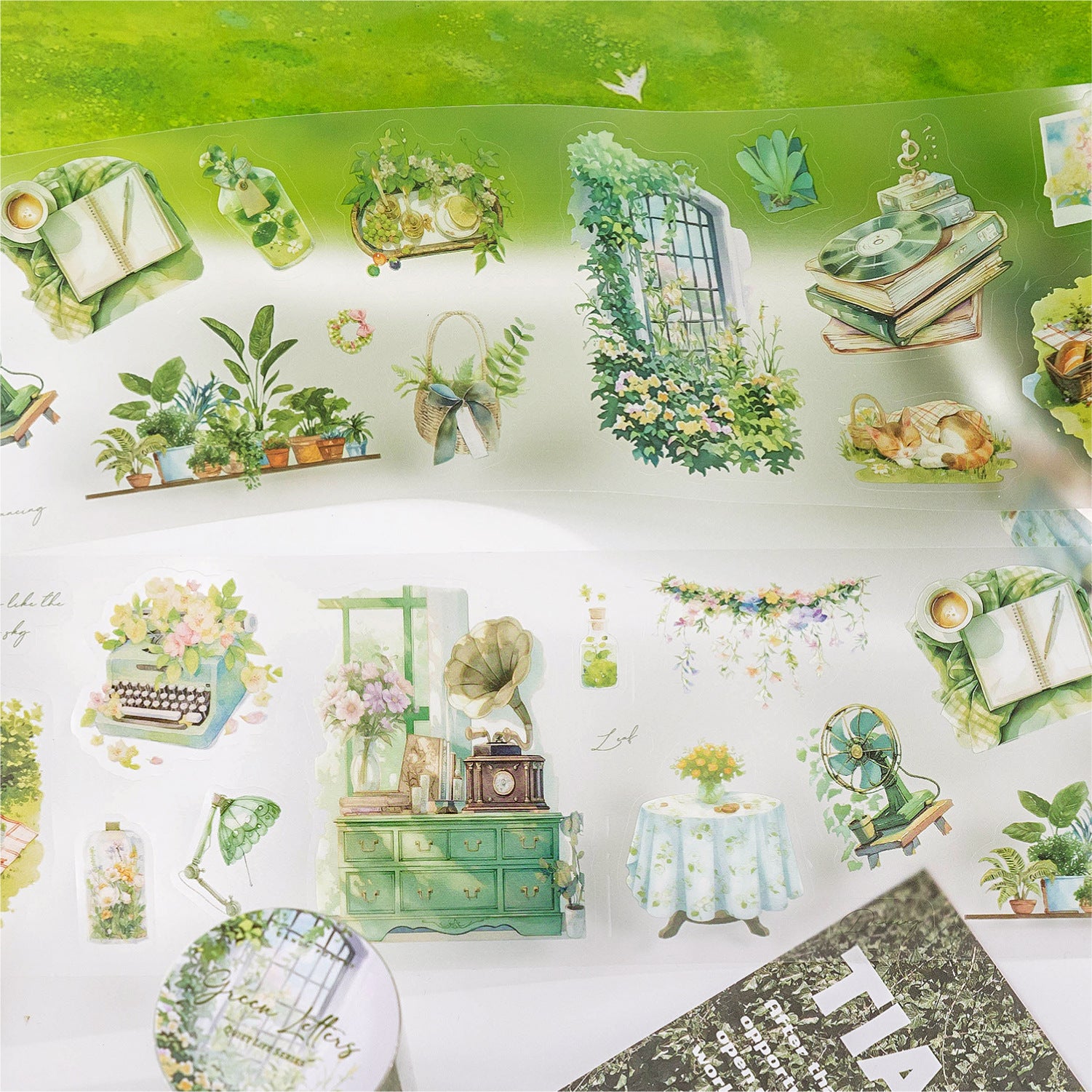 1 Roll Lifestyle PET Stickers Tape JMSH