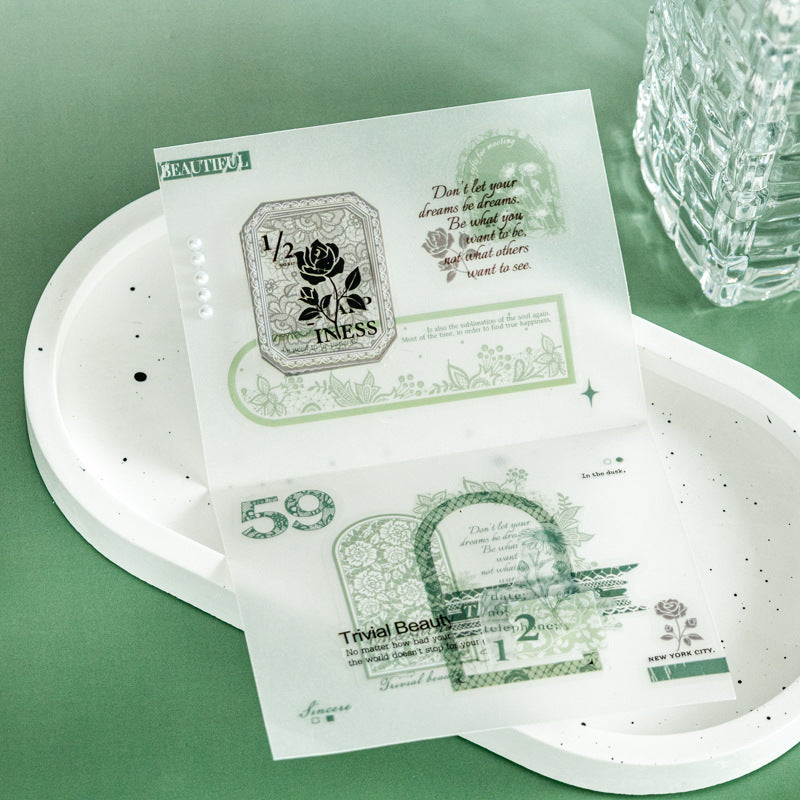 1 Roll Lace Die-cut Stickers Tape LSHY