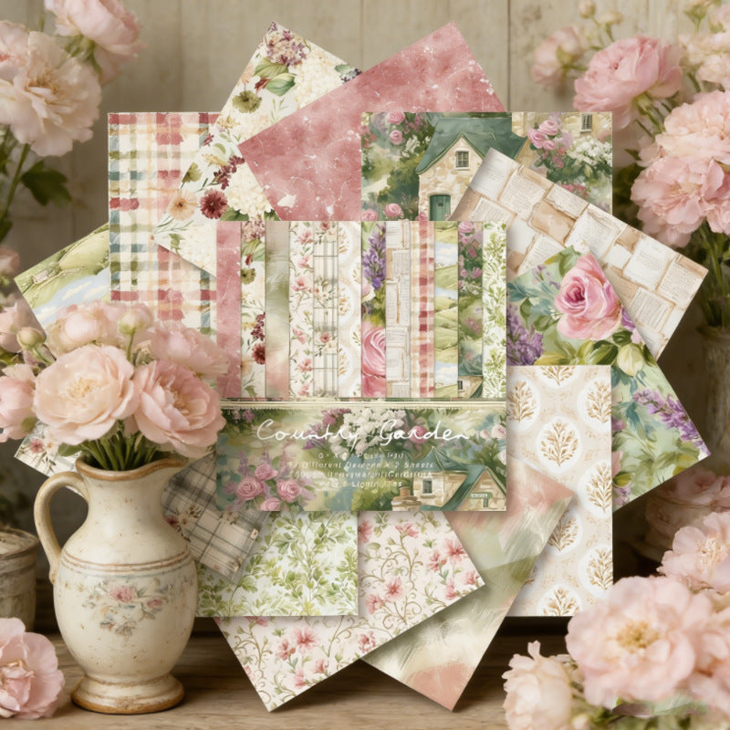 6 inch Garden Scrapbook Paper Pad SKP604