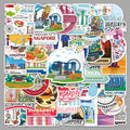 50Pcs Singapore Travel Vinyl Stickers TRV13