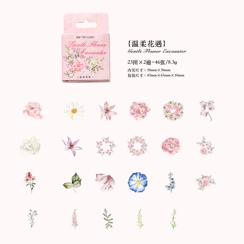 46 Pcs Boxed Stickres WRHY
