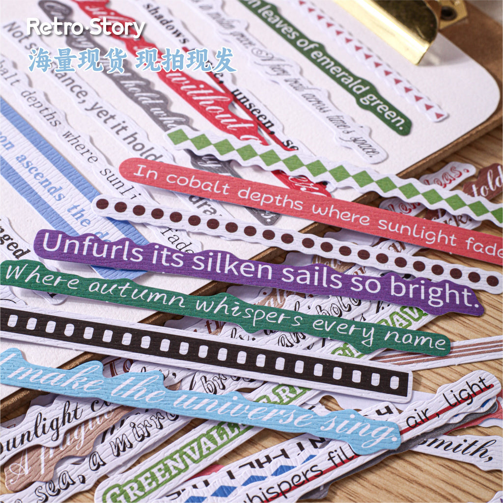 40 Pcs Creative Quote Stickers ZYJX
