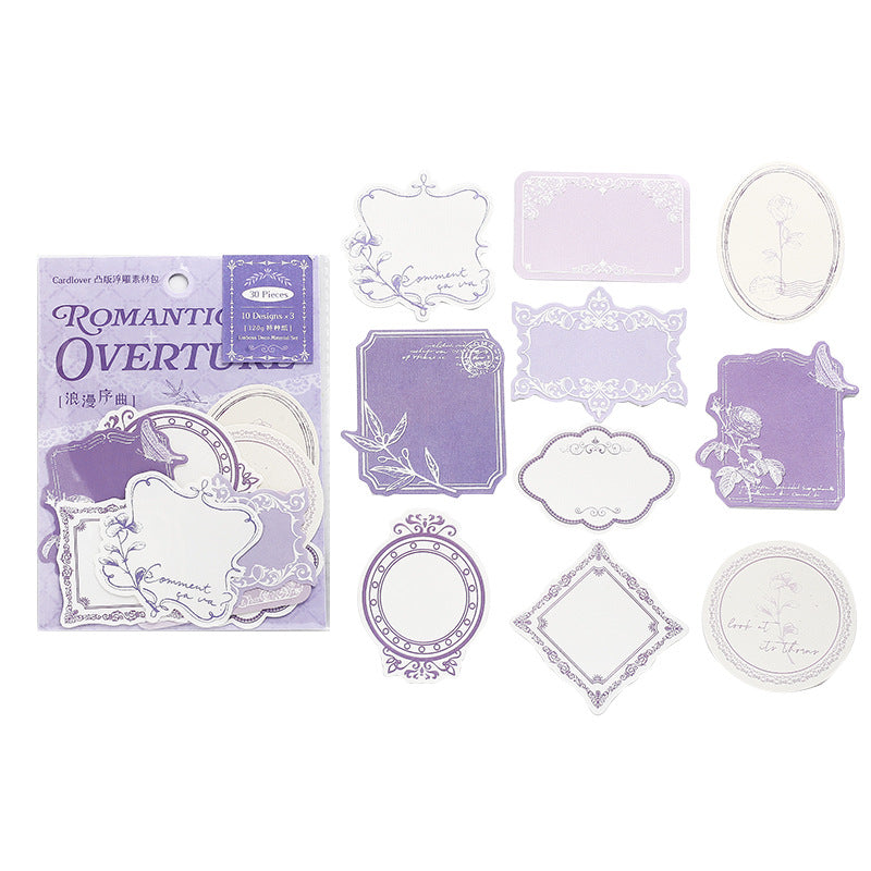 30 Pcs Notepad Scrapbook Paper BJSF