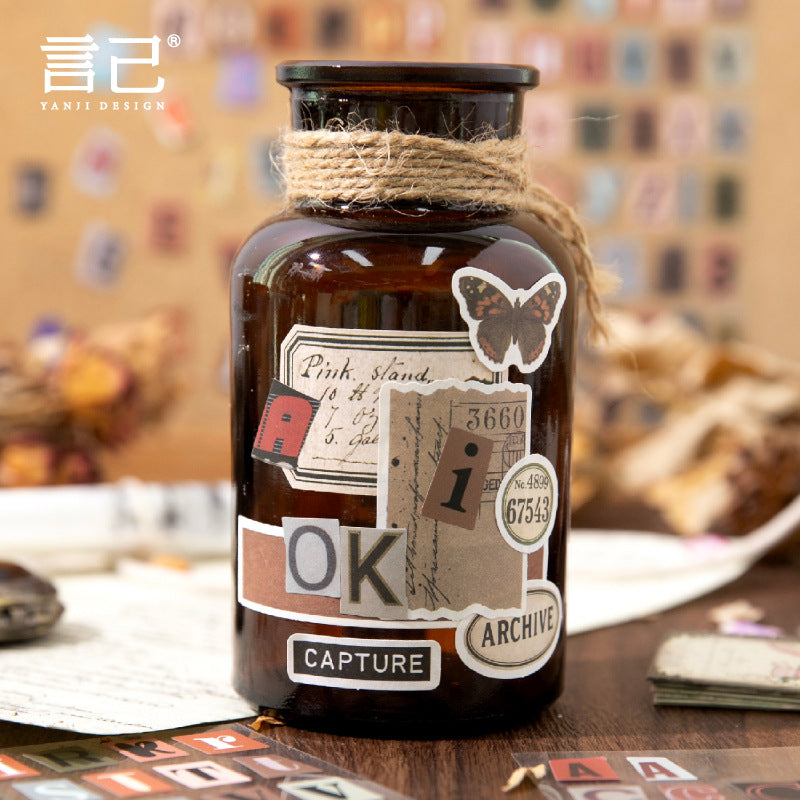 2 Sheets Alphabet Letter Number Stickers CLXJ