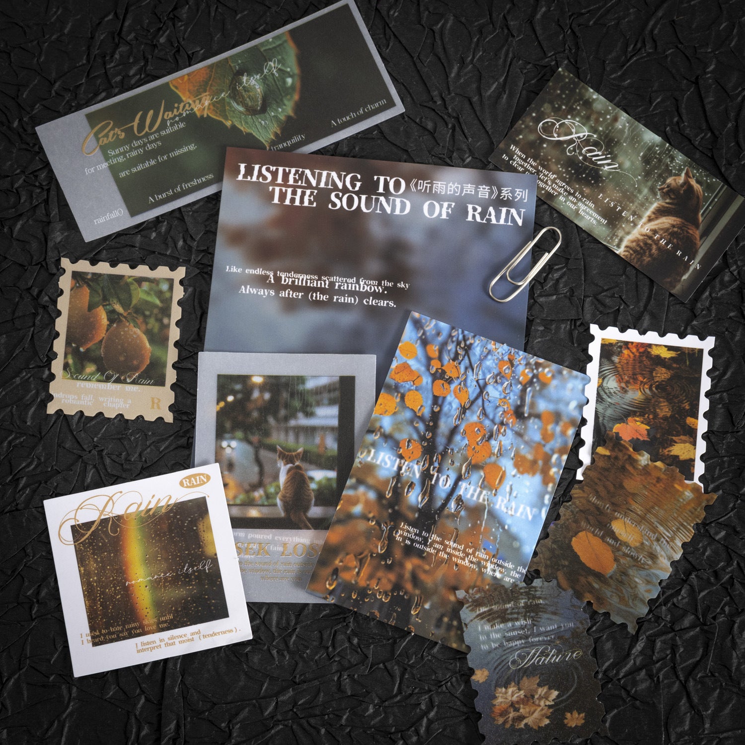 30 Pcs Landscape Stickers and Paper Supplies Kit TYSY