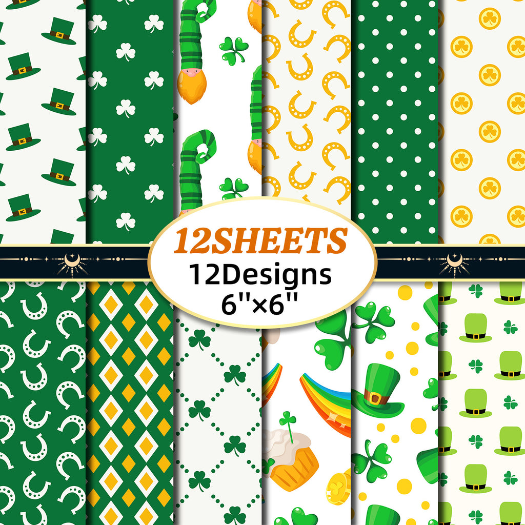 6 inch St. Patrick's Day Scrapbook Paper Pad PA757