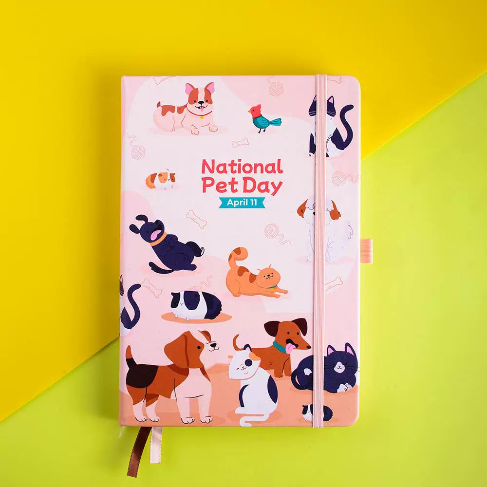 Art Series A5 Hardcover  Notebook - National Pet Day
