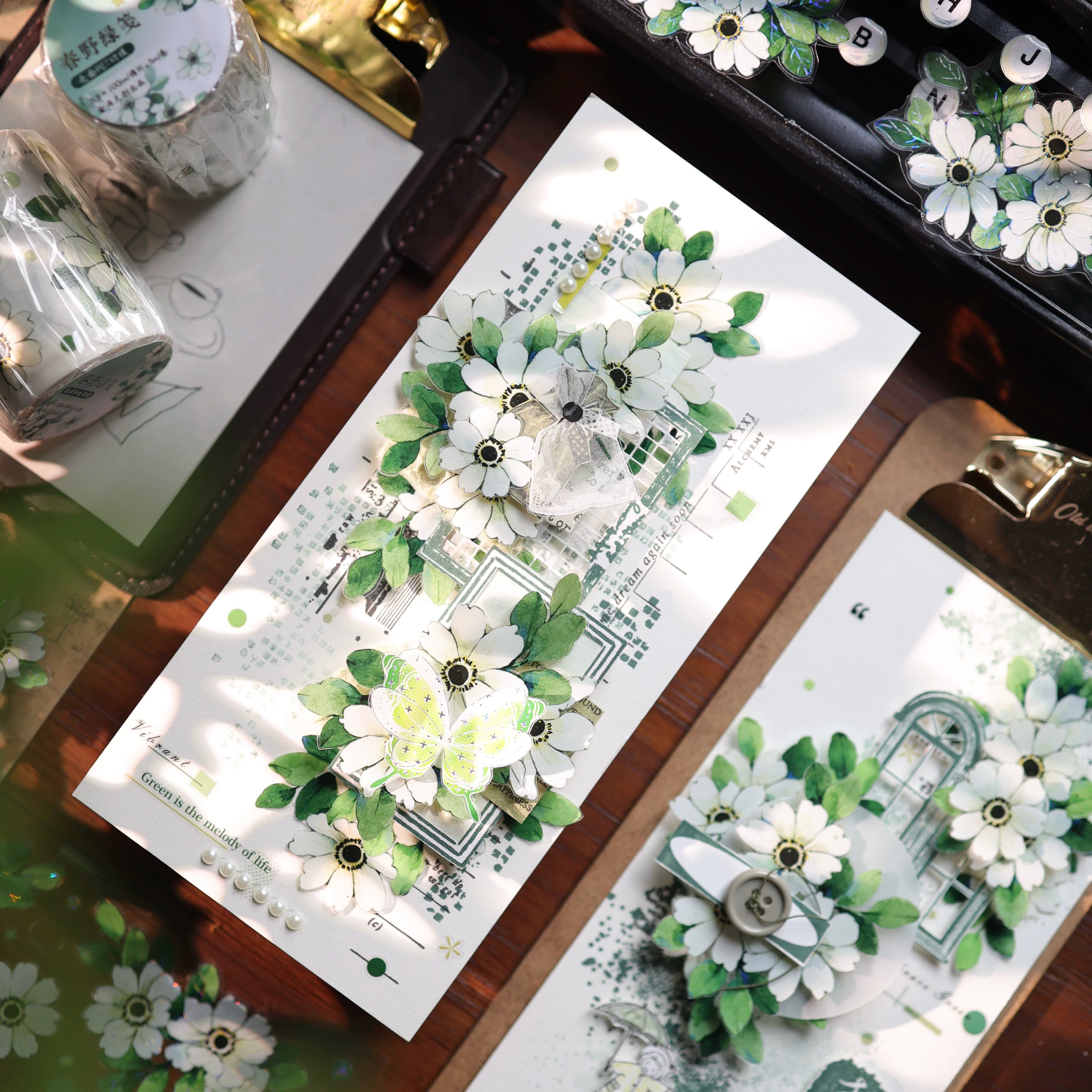 Floral Decorative Tape Rolls- Vernal Meadow