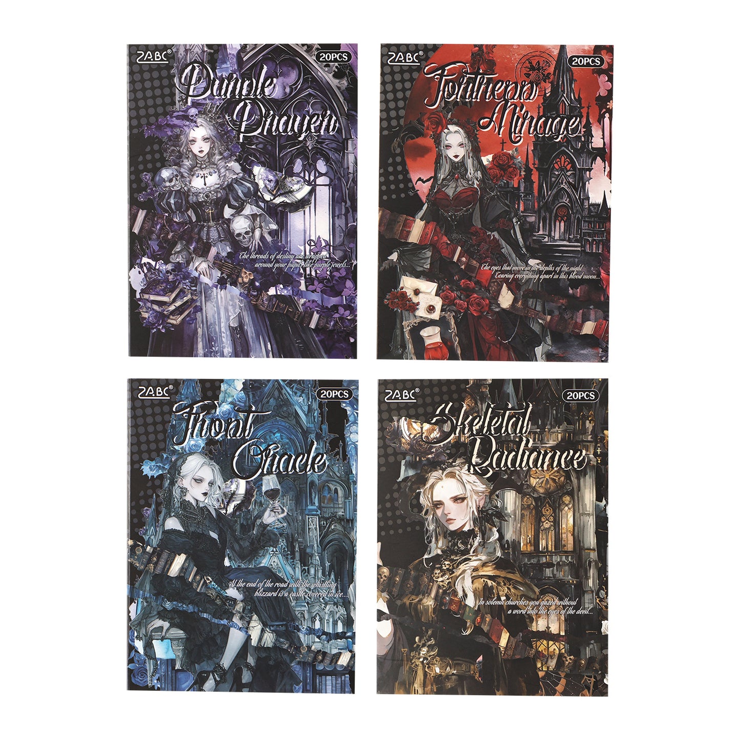 20 Sheets Gothic Stickers Book AYSY