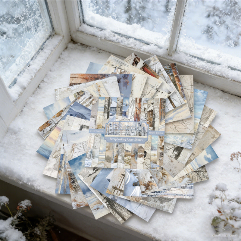 6 inch Winter Country Scrapbook Paper Pad SKP547