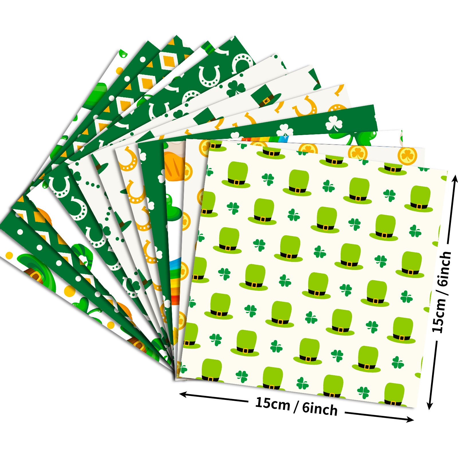 6 inch St. Patrick's Day Scrapbook Paper Pad PA757