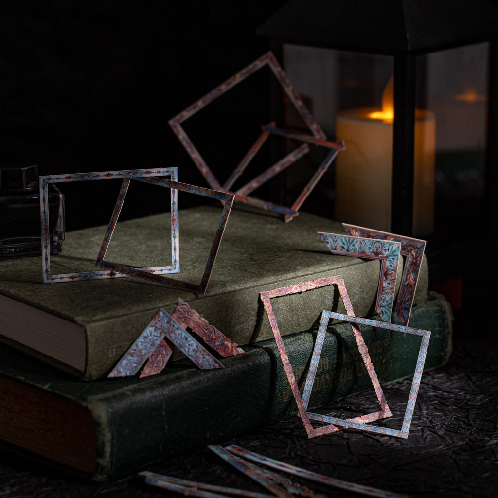 20 Pcs Vintage Border Frame Cardstock Stickers ZSJPZ
