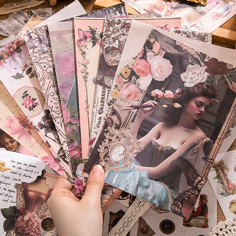 50 Pcs Vintage Scrapbook Stickers Book WDLYHY