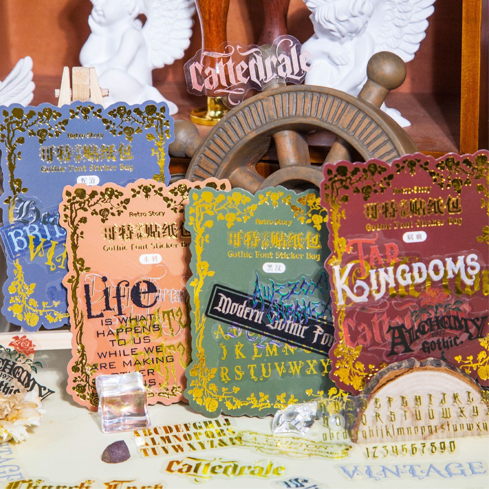 30 Pcs Transparent PET Word Stickers GTZM