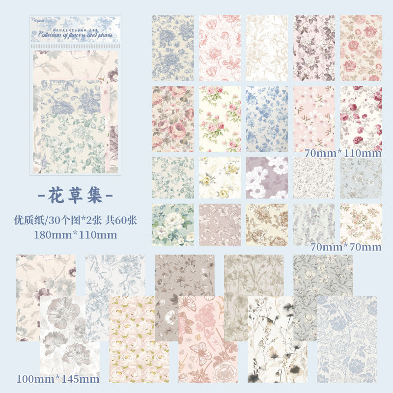 30 Pcs Vintage Scrapbook Paper TSSG