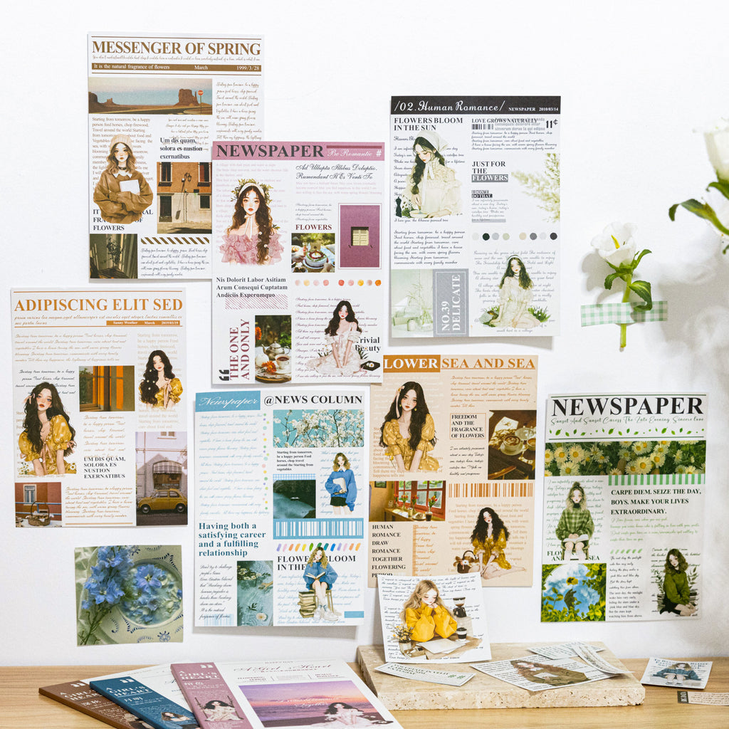 10 Pcs Life Style Stickers Book YKSNX