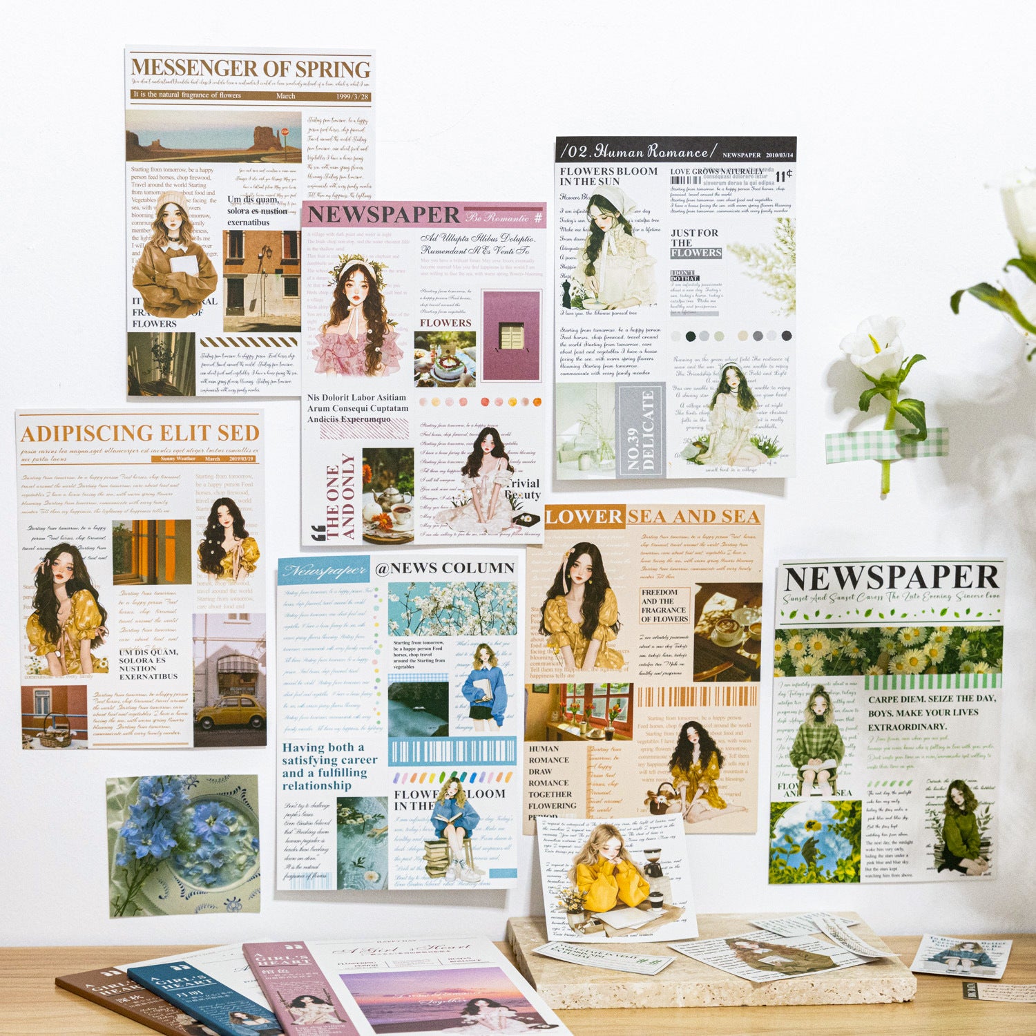 10 Pcs Life Style Stickers Book YKSNX