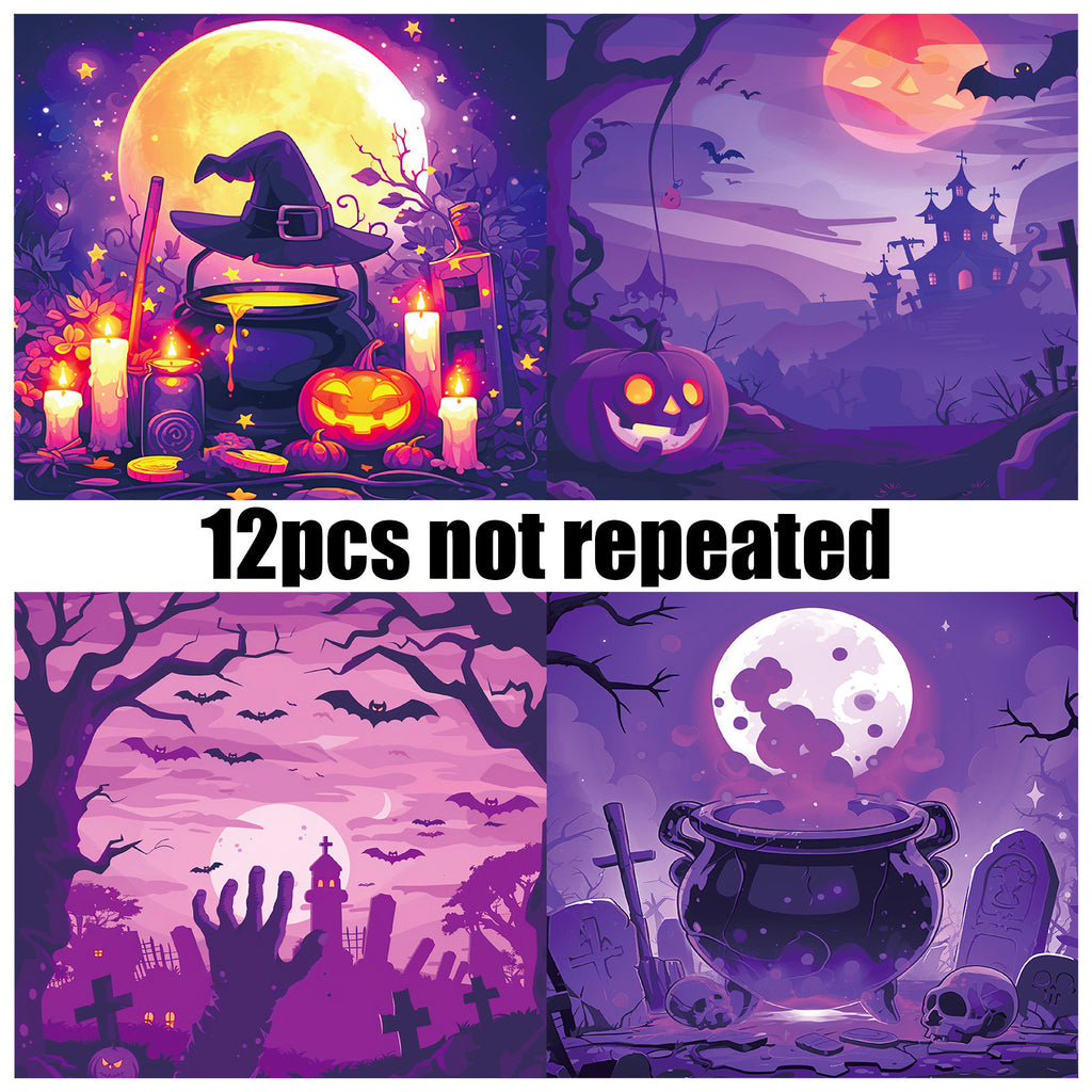6 inch Halloween Scrapbook Paper Pad PA115