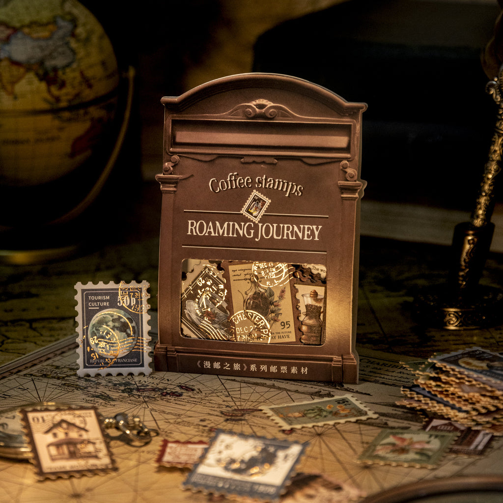 20 Pcs Vintage Postage Stamp Stickers MYZL