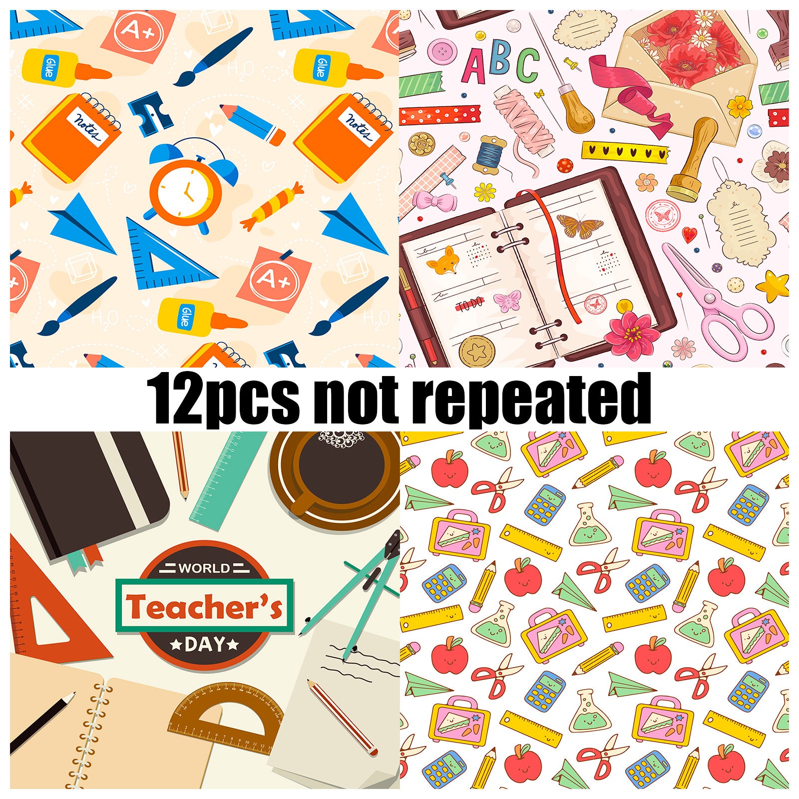 6 inch Teacher's Day Scrapbook Paper Pad PA795