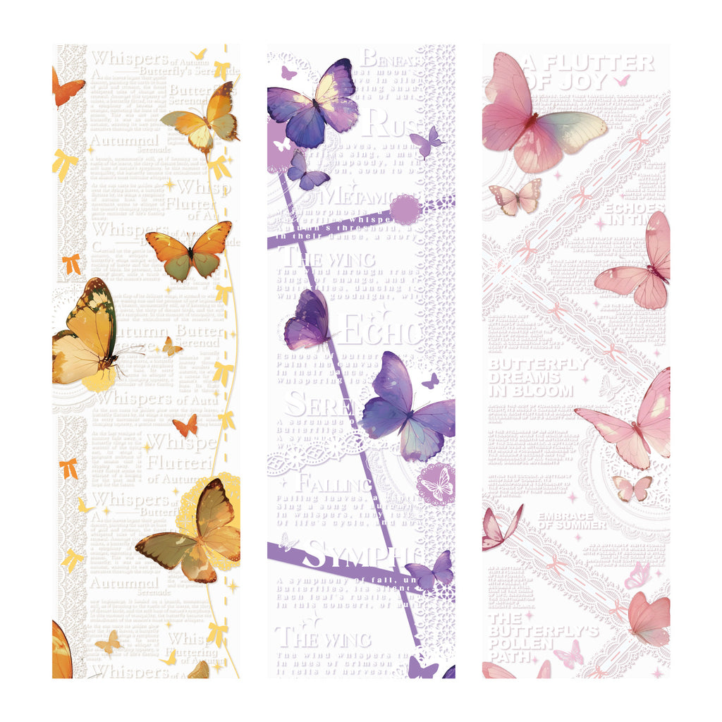 1 Roll Butterfly Poem PET Tape DYQM