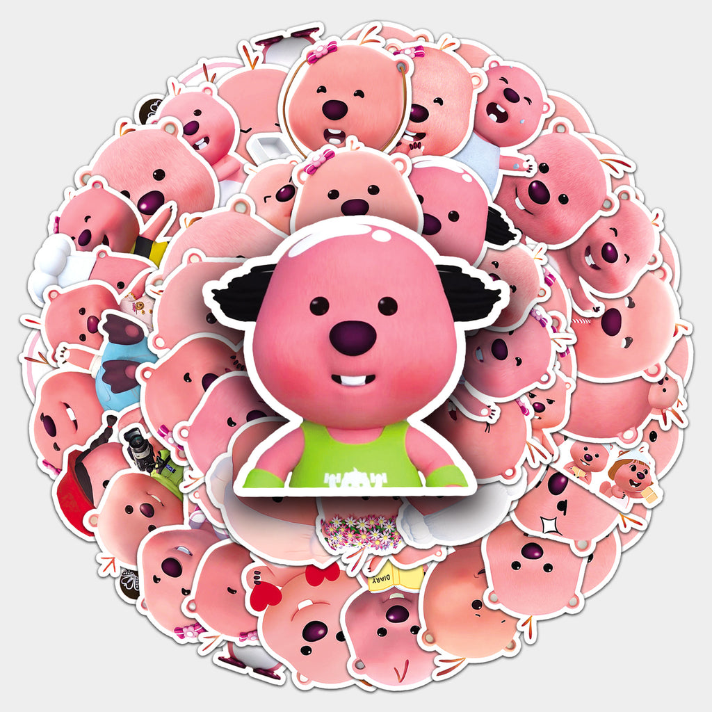 50 Pcs Vinyl Beaver Stickers OPY973