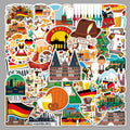 50Pcs Germany Travel Vinyl Stickers TRV05