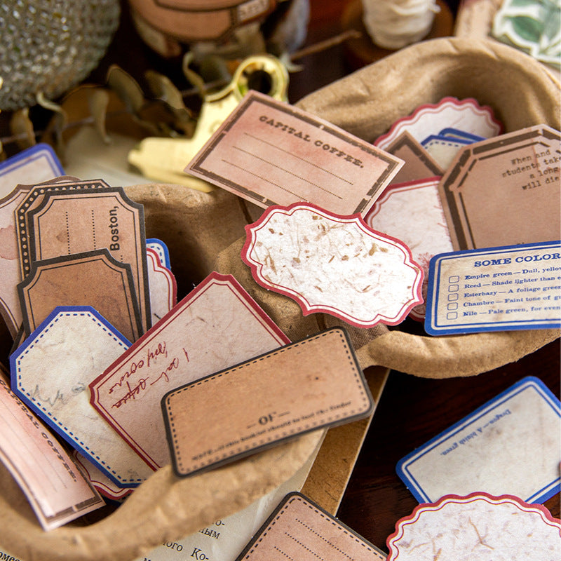 30 Pcs Vintage Lable Stickers SGNL