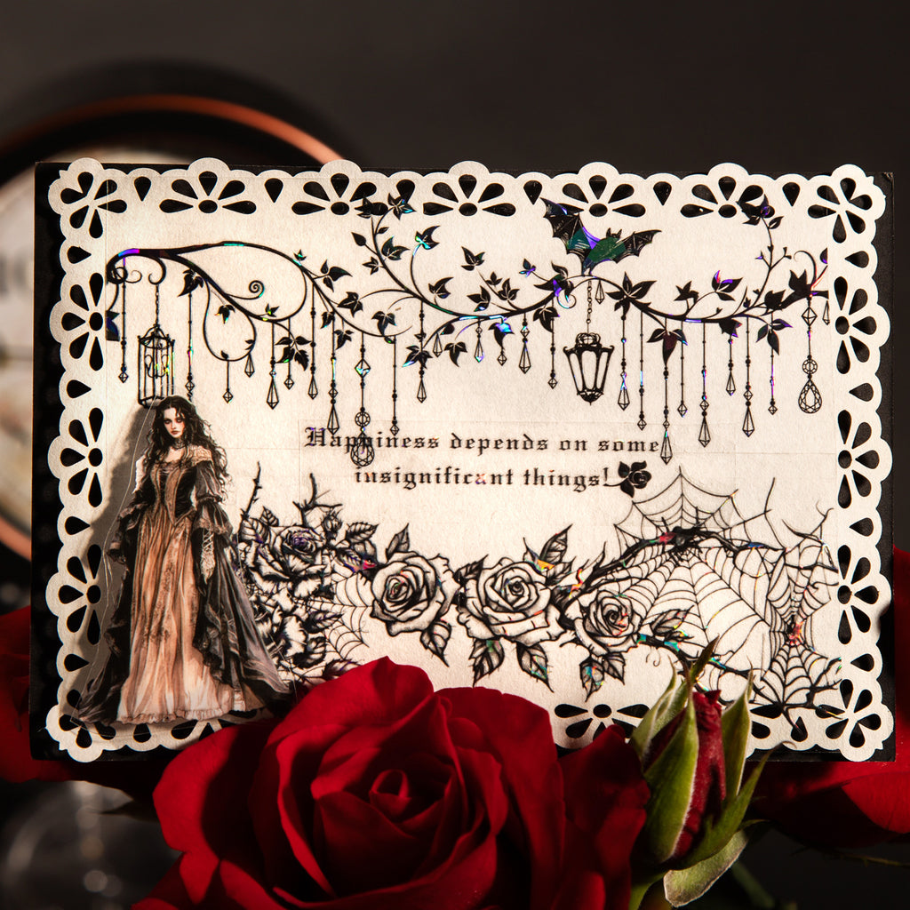 1 Roll Gothic Flower PET Tape AYQY