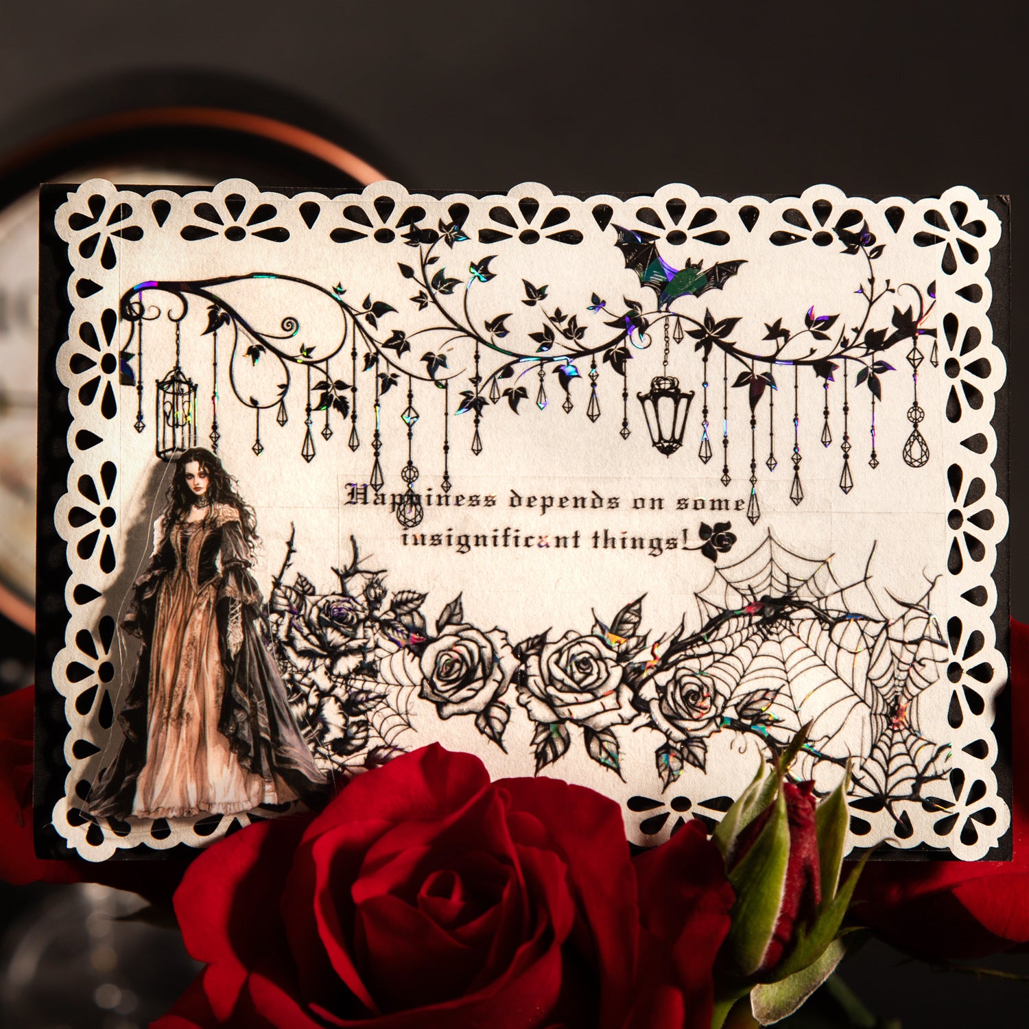 1 Roll Gothic Flower PET Tape AYQY