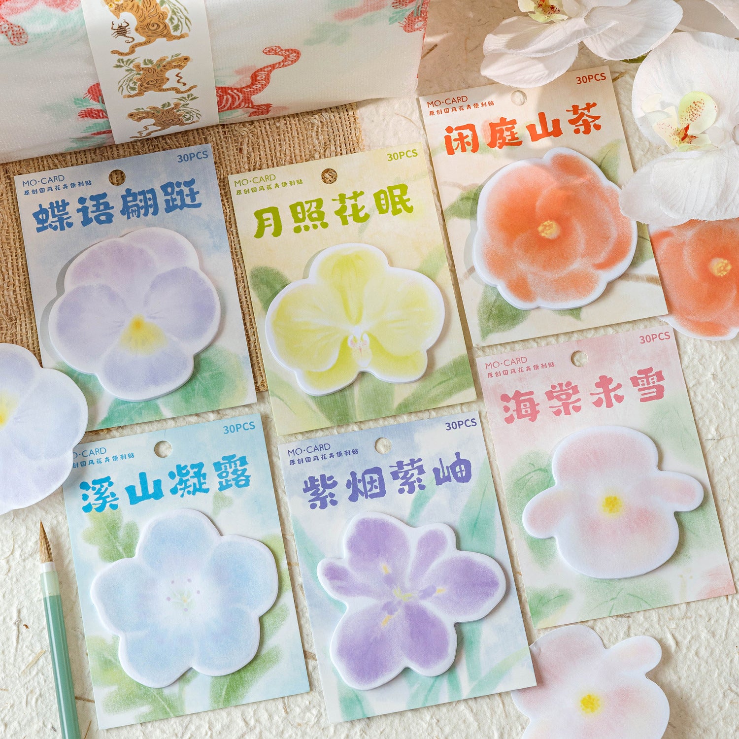 30 Sheets Flower Shape Notepad JRSHQ