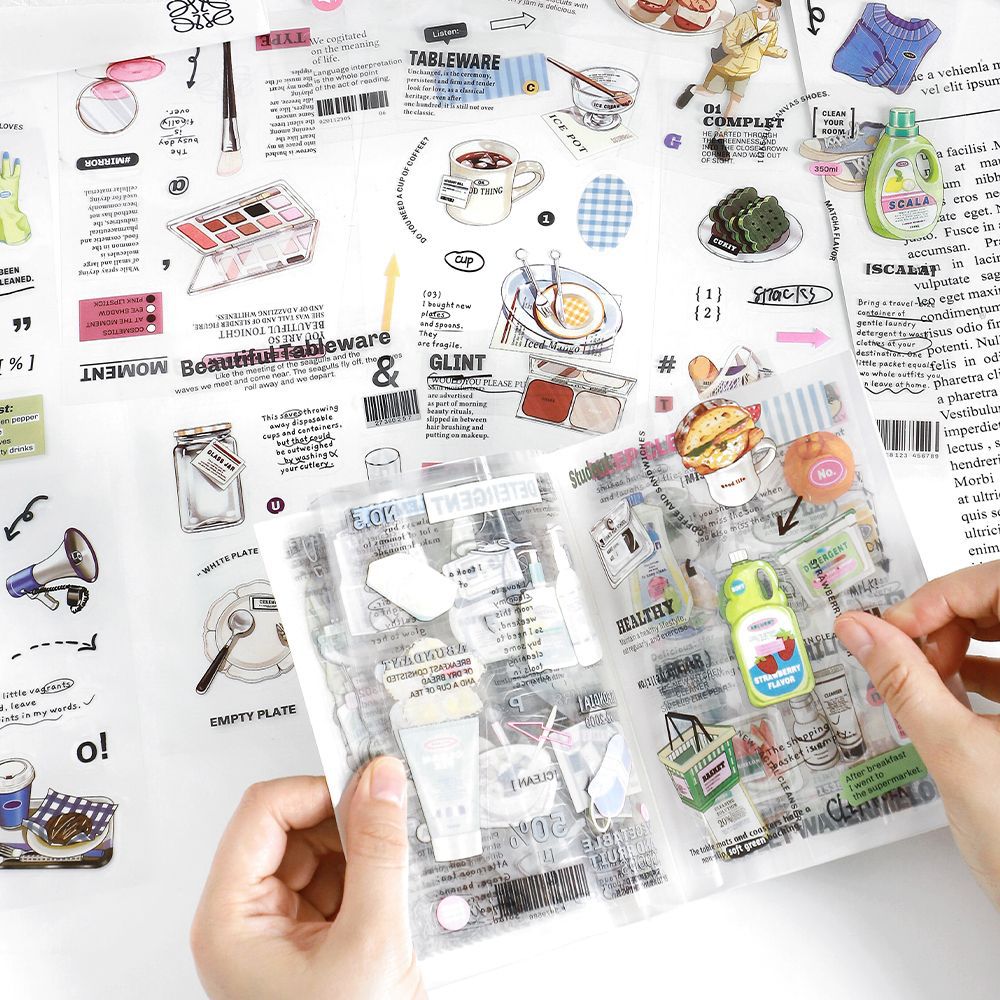 20 Pcs Life Style PET Stickers Book SHGJ