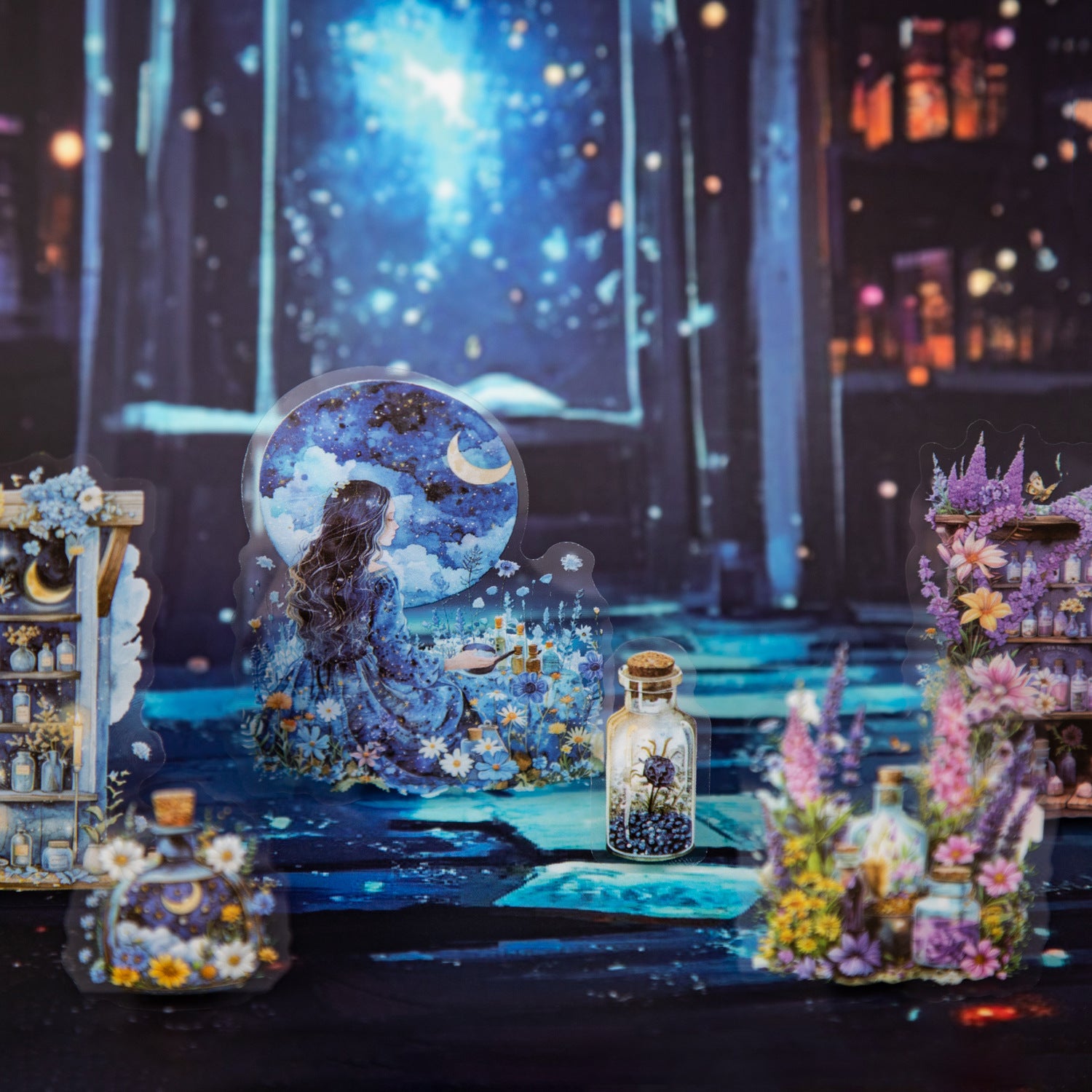 20 Sheets Magic Journal Paper and Stickers Kit MFYC