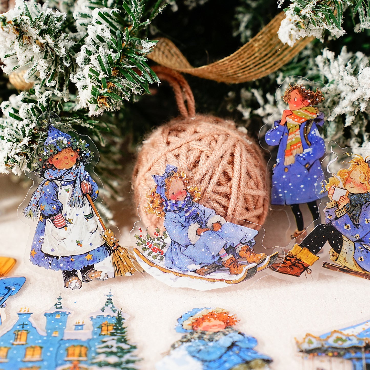 15 Pcs Dreamy Girl PET Stickers XMZL