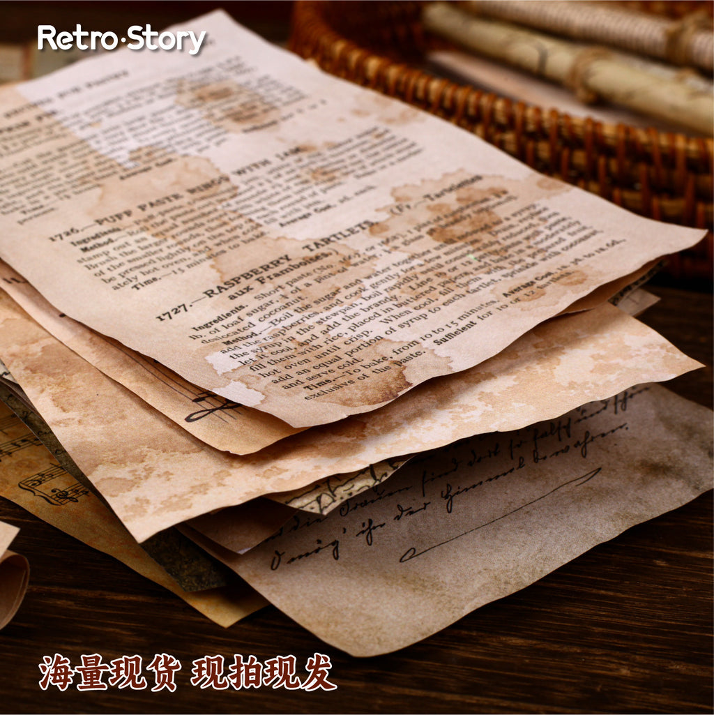 20 Pcs Vintage Junk Journal Paper JRXL