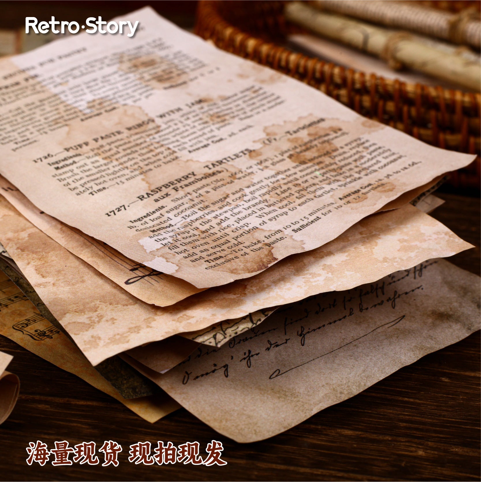 20 Pcs Vintage Junk Journal Paper JRXL