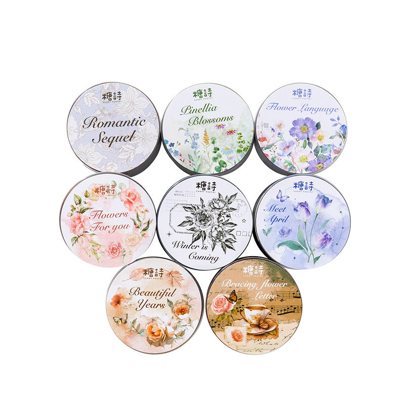 1 Roll Flowers PET Tape HZWY