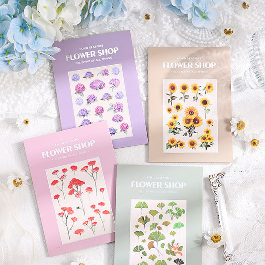 20 Sheets Season Botanical Stickers SJHD