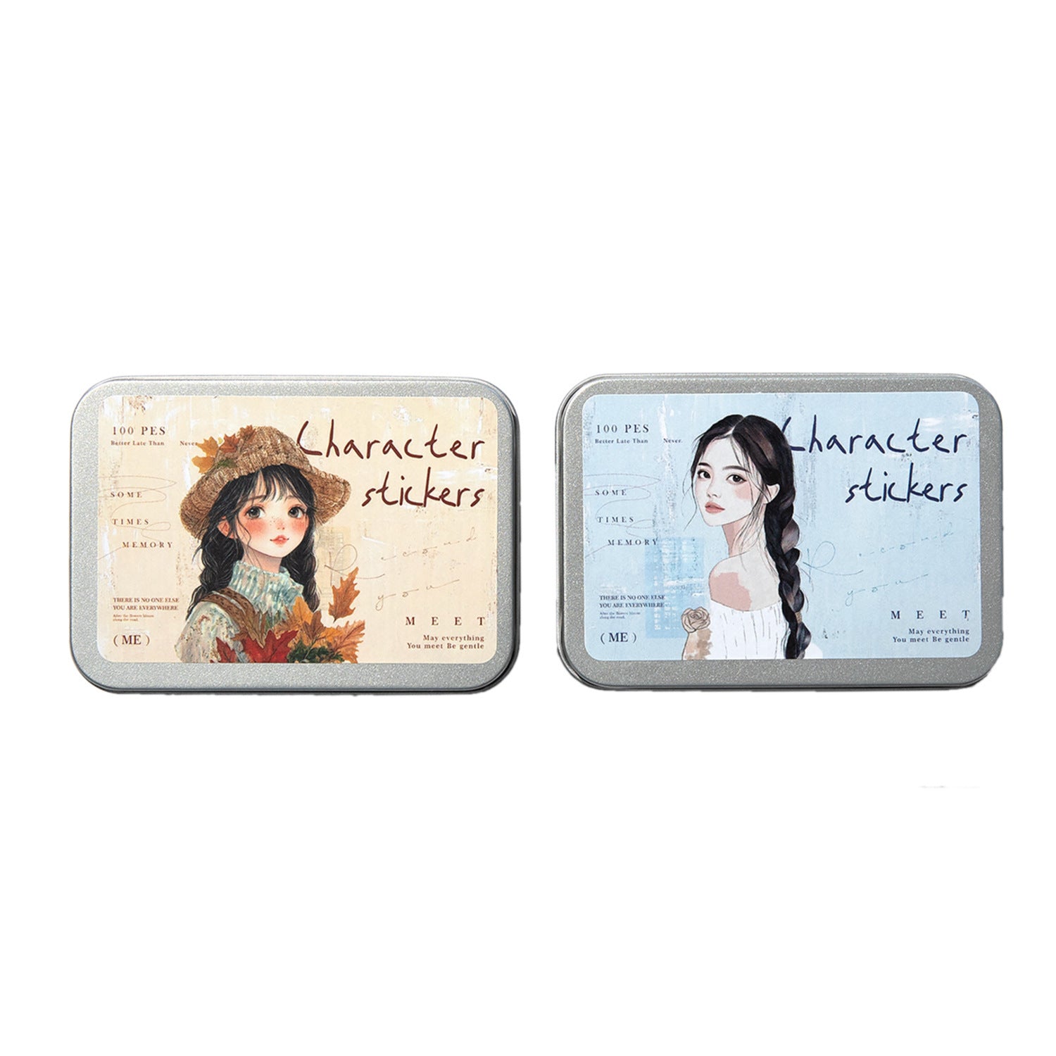 100 Pcs Fashion Girl PET Stickers FDYLM