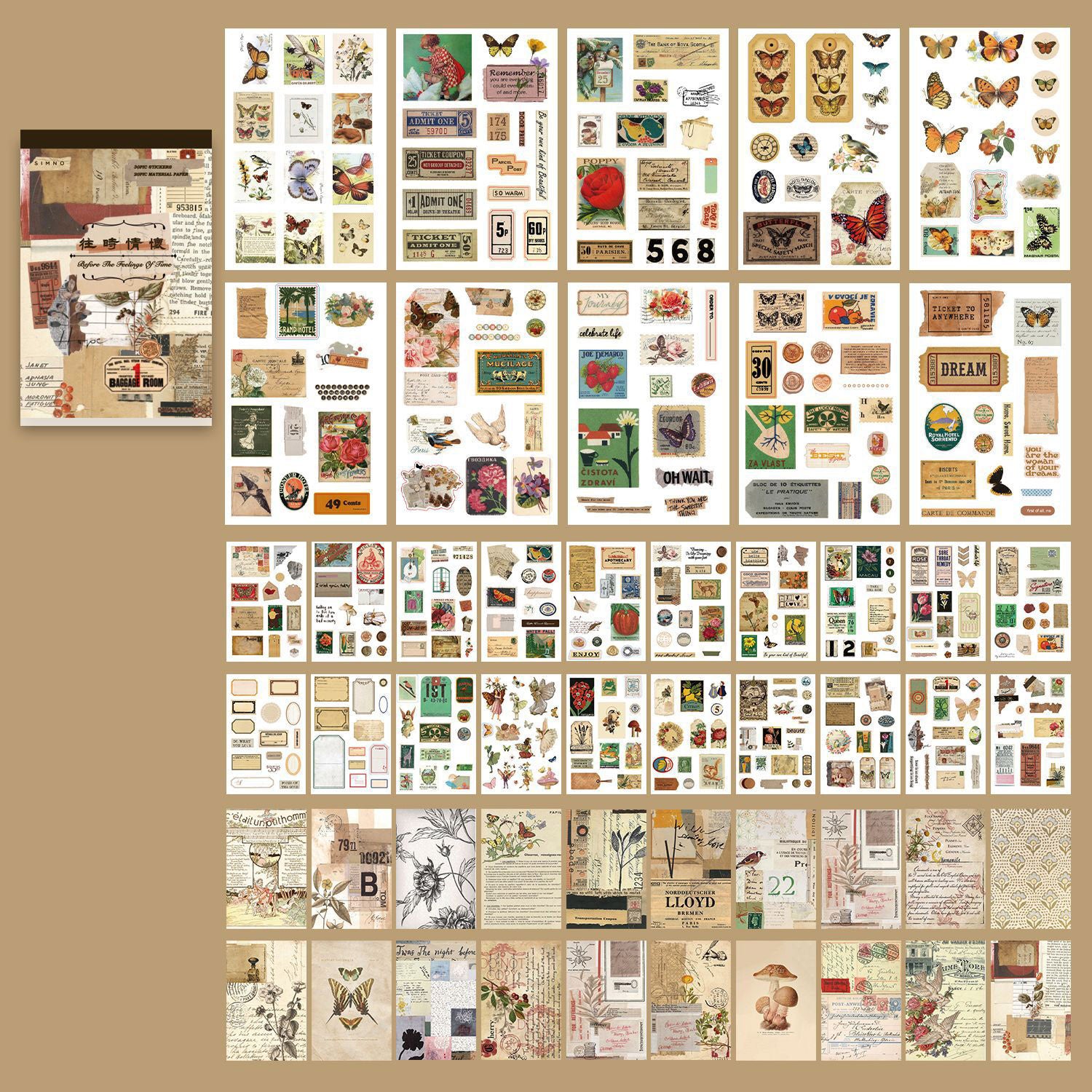 A5 Mixed Material Sticker Book SGYN